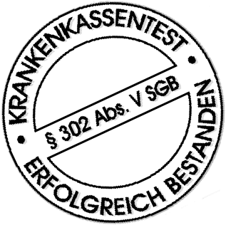 Krankenkassentest &sect;302 Abs. V SGB
erfolgreich bestanden!