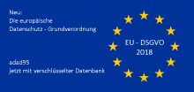 EU-DSGVO 2018 - adad95 jetzt mit verschlüsselter Datenbank.'