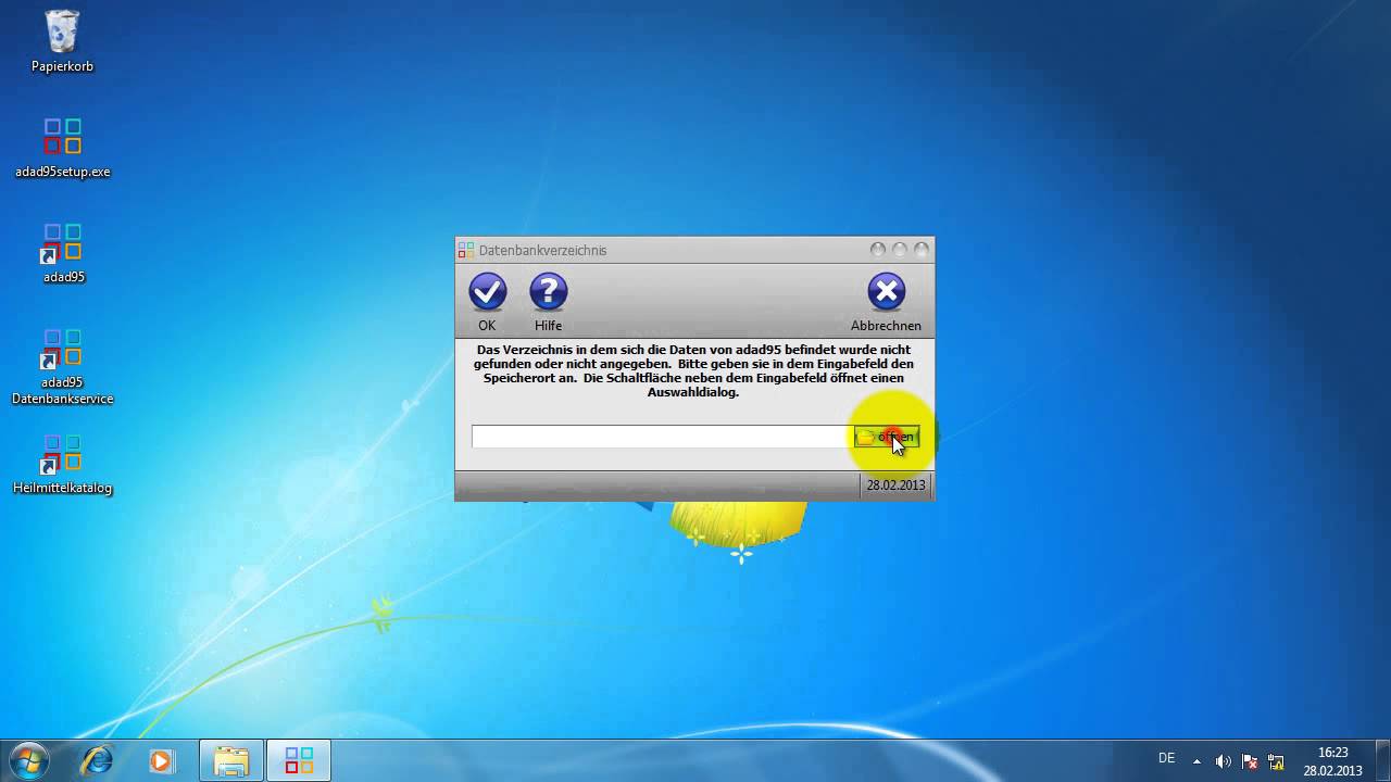 adad95 Installation - Client mit Serveranbindung