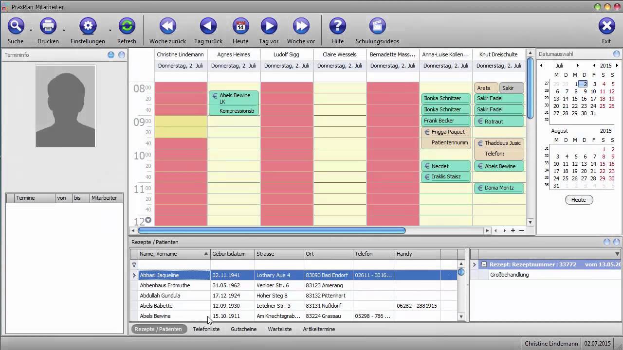 PraxPlan - Patiententermine suchen