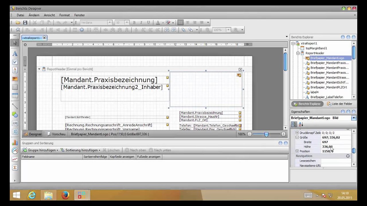 Mandantenverwaltung - Eigenes Logo einfügen