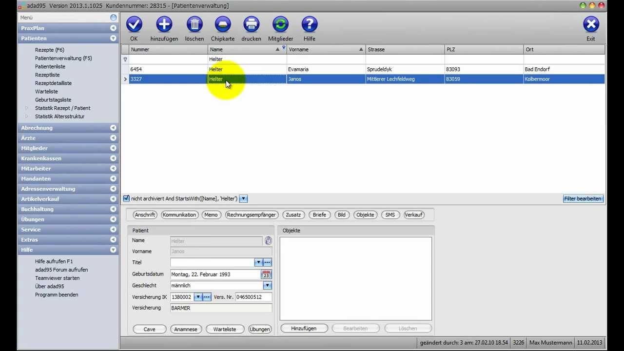 Globale Funktion - Datensatz suchen und finden