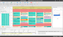 adad95 - die Software für die Physiotherapie - beinhaltet die Terminplanung mit beliebig vielen Spalten.